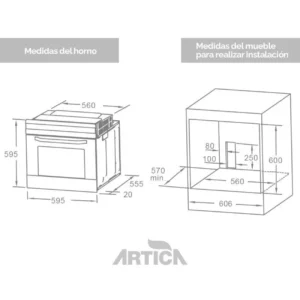 Forno Artica AHB7004X multifunzionale con timer 70L