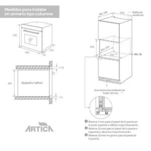 Forno Artica AHB7008W MF 70L cristallo bianco