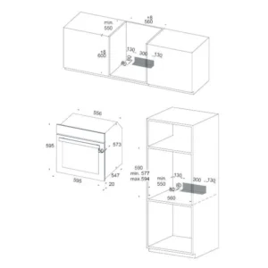forno Silverline OVE-645IB 70 litri cristallo nero con griglia airfry