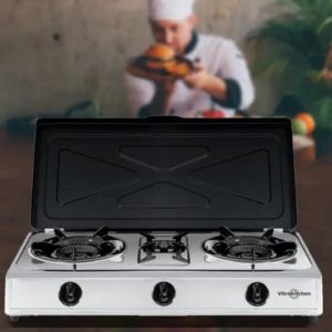 Piastra di cottura a gas Vitrokitchen 360IB 3F inox