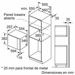 Microonde Balay 3CG5172N2 20L Cristallo Nero