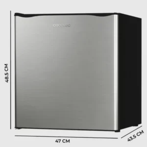 Frigorifero 1 porta Cecotec 00151 48×48,7 cm 46 litri inox mini bar