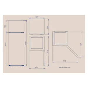 Frigorifero Artica CICLOUP143EI 2 porte acciaio inox 206 litri classe E