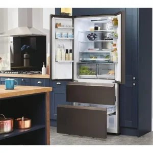 Frigorifero americano Haier HB18FGSAAA 539 litri No Frost cristallo inox classe E