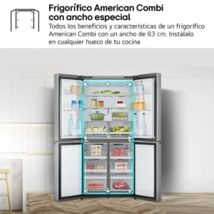 Frigorifero americano LG GMB860PYDE 530 litri 4 porte inox classe E