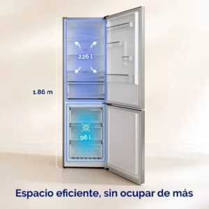 Frigorifero combinato Artica COOLTECH186CI 322 litri inox classe C