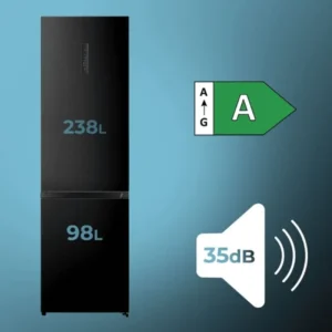 Frigorifero combinato Cecotec A01_EU01 NF Nero classe A