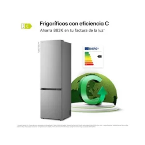 Frigorifero combinato LG GBBS726CPY 375 litri acciaio metalfresh classe C