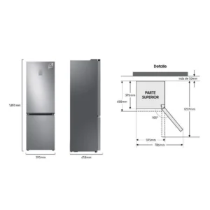 Frigorifero combinato Samsung RB34C775CS9/EF 344 litri inox classe C