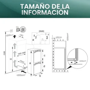 Frigorifero da incasso Hisense RB3B280SAWE 194x54x55 No Frost Classe E