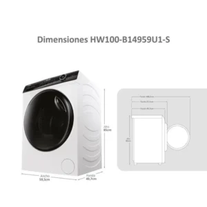 Lavatrice Haier HW100-B14959U1S 10kg 1400rpm Smart Steam Bianca
