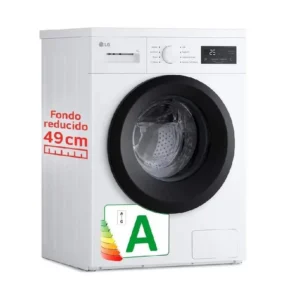 Lavatrice LG F4A1009NWK 9 kg 1400 rpm classe A bianco con porta nera