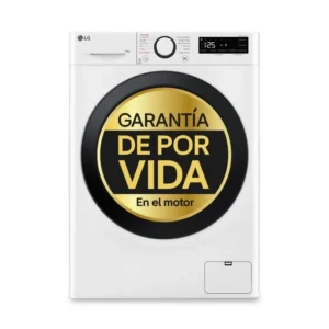 Lavatrice LG F4WR5010A6W 10 kg 1400 giri Bianco con porta nera