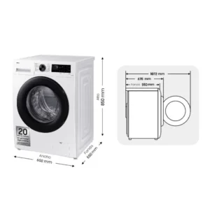 Lavatrice Samsung WW80CGC04DAEEC 8 kg 1400 rpm Smart A
