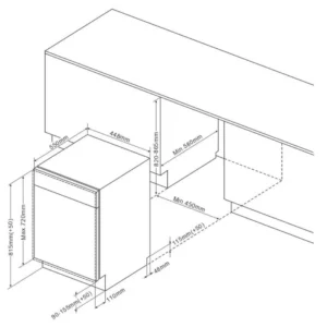 Lavastoviglie integrabile 45 cm Artica ALVI64500D 47 dB 10 servizi