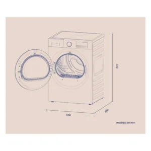 Asciugatrice Artica ADRYPLUS8EB 8 kg classe E bianco