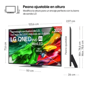 Televisore LG 55" 55QNED87A6B UHD QNED Evo MiniLED Alpha8