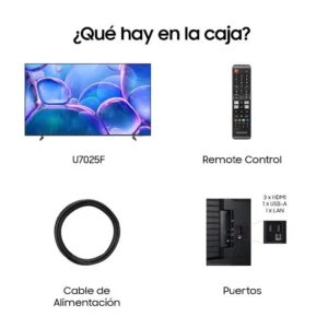 Samsung 75″ TU75U7025F Crystal UHD Smart TV BT