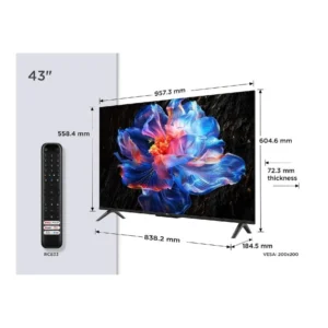 televisore TCL 43" 43P6K UHD Google TV HDR10 Dolby Audio
