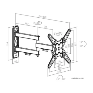 supporto TV Genium Art GSPART43 20kg 13-43