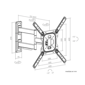 supporto TV Genium Art GSPART65 35kg 26-65