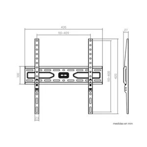 supporto TV Genium fisso GSPF75 45kg 32-75