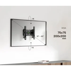 supporto TV Genium Gspin43 da incasso fino a 45 kg per schermi 13-43 pollici