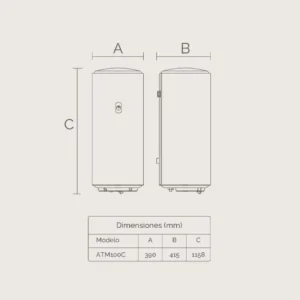 Scaldabagno elettrico Artica ATM100C 100 litri classe C