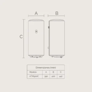 scaldabagno elettrico Artica ATM300C 30L classe B