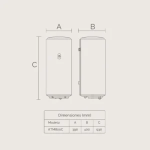 Scaldabagno elettrico Artica ATM800C 80L classe C